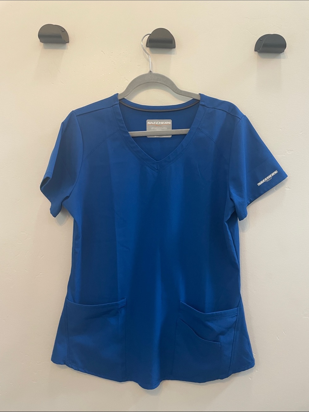 Skechers Women's V-Neck Scrub Set in Royal Blue